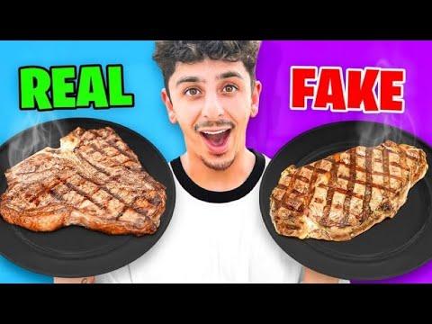 Real VS Fake Food Challenge thumbnail