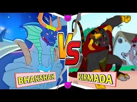 😈 BHAKSHAK VS KIRMADA 😈 Brand New Comparison Of Chhota Bheem Villains In Hindi || CARTOON FACTO thumbnail
