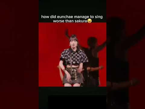 how did eunchae manage to sing worse than sakura (le sserafim coachella) #lesserafim #coachella thumbnail