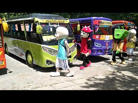 NEW VIDEO | MY FRIENDS WEARING COSPLAYS UPIN, BOBOIBOY, ADU DU & IPIN - TAYO THE LITTLE BUS #PSOB thumbnail