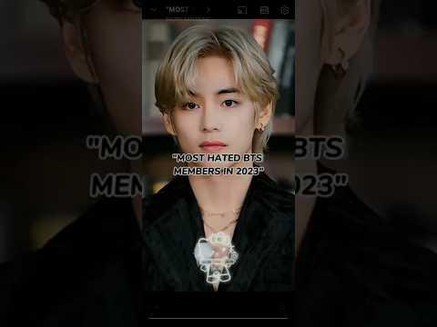 "MOST HATED MEMBER OF BTS 2023#shorts thumbnail