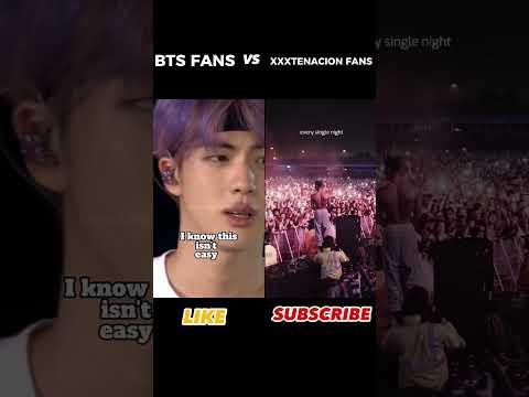 FAN RIVALRY |  BTS FANS VS XXXTENACION FANS  #shorts #xxxtentacion #bts thumbnail