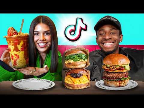 TOBI & LEAH HALTON TRY VIRAL TIKTOK FOOD thumbnail