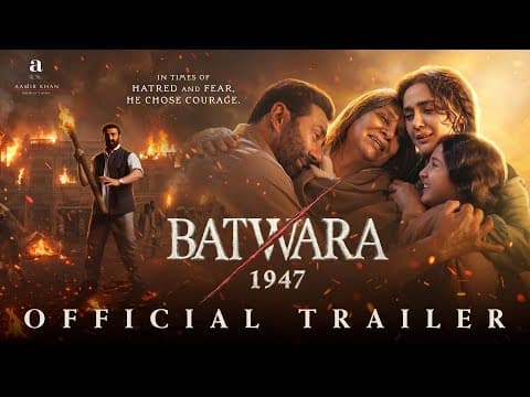 Batwara 1947 | Official Trailer | Shabana Azmi | Sunny Deol | Aamir Khan Productions | 14th Aug 2026
