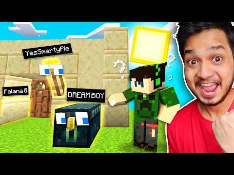 Funniest Minecraft Prop-Hunt On NEW MAP ft.@YesSmartyPie @DREAMBOYYT (Himlands Hide & Seek) thumbnail