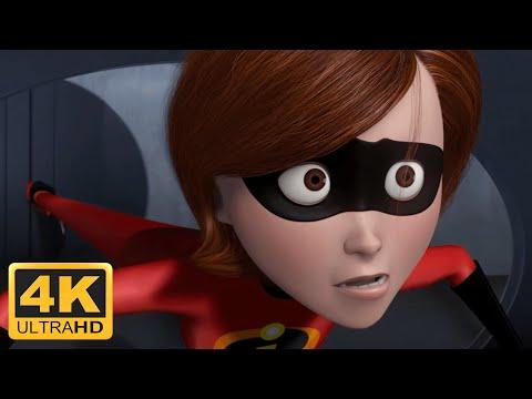 The Incredibles (2004) Elastigirl Sneaks Into Base & Gets Stuck (Remastered 4K 60FPS) thumbnail