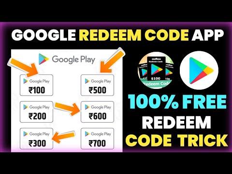 😍 Biggest Trick : Free Google Play Redeem Code, Free Redeem Code App