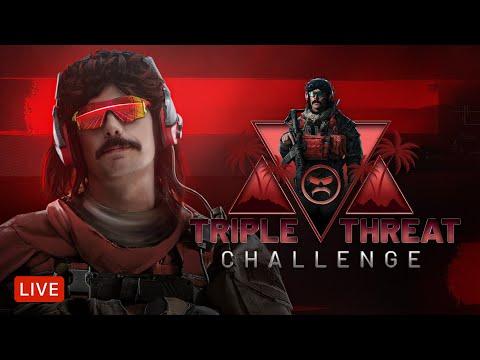 🔴LIVE - DR DISRESPECT - WARZONE - CRAZY TRIPLE THREAT CHALLENGE thumbnail