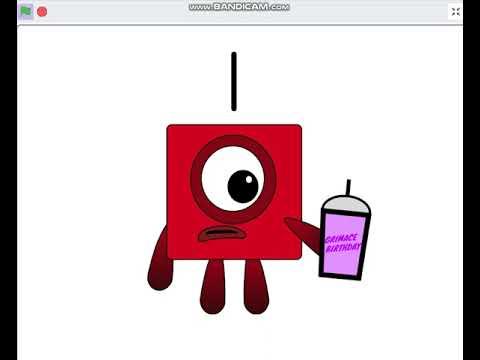 Numberblock 1 tries to drink Grimace Shake thumbnail