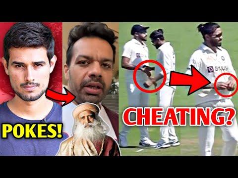 Dhruv Rathee POKES Flying Beast & Sadhguru for this... | Jadeja CHEATING?, Harsh Beniwal, MrBeast | thumbnail