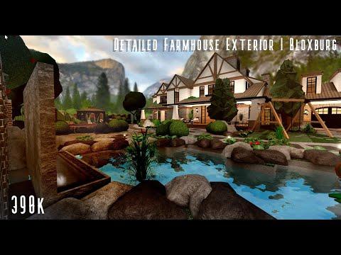 Family Farmhouse Exterior | Bloxburg | Speed build thumbnail