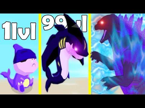 Evolution Megalodon & Godzilla Max Level 9999+ in Tap Tap Dino Idle Game thumbnail