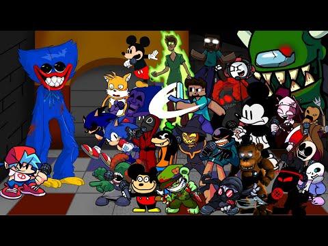 FNF Playtime - But Everyone Sings It 🎤 (Different Characters Sing It)VS Huggy Wuggy thumbnail