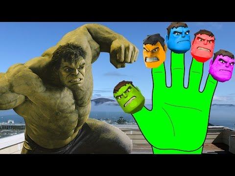 Hulk Spiderman Finger Family Song Colors Nursery Rhymes Lyrics thumbnail