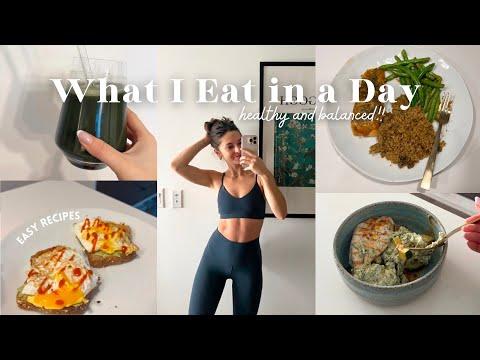 WHAT I EAT IN A DAY: Healthy and Balanced Meals. thumbnail