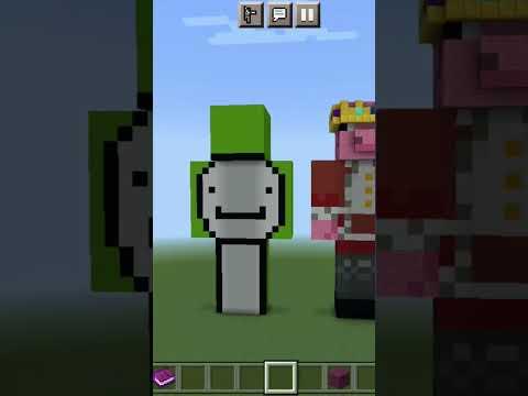Dream And TechnoBlade Statue In Minecraft | MrMeow | #shorts #minecraft #dream #technoblade thumbnail