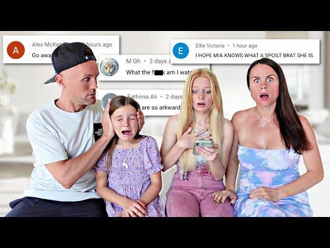 Reacting to HATE COMMENTS *rude* | Family Fizz thumbnail