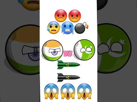 India🇮🇳 VS Pakistan🇵🇰 in nutshell map🥶😡😱😱💣😰||WW3 in nutshell😡😰😱🥶🥶||#shorts #countryballs #viral thumbnail