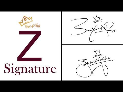 Signature Style for letter Z | Zayam Name's Signature Style thumbnail