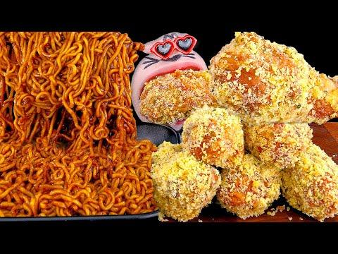 Black Bean Noodles, Garlic Butter Chicken! | REALMOUTH's ASMR MUKBANG thumbnail