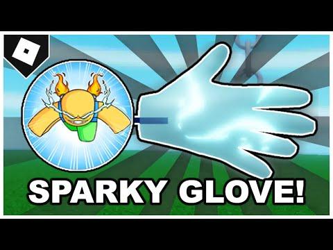 Slap Battles - (FULL GUIDE) How to get SPARKY GLOVE + "INCREDIBLE RUNNING MAN" BADGE! [ROBLOX] thumbnail