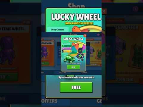 Free spin BOLT stumble guys | LUCKY WHEEL FREE tips #stumbleguys #shorts #KiNG_YT01 thumbnail