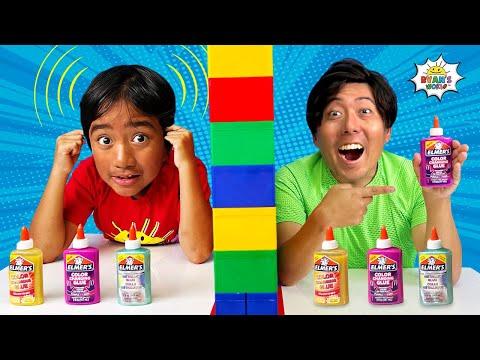 Twin Telepathy Slime Challenge Ryan and Daddy! thumbnail