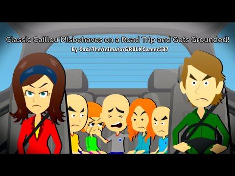 Classic Caillou Misbehaves on a Road Trip and Gets Grounded! thumbnail