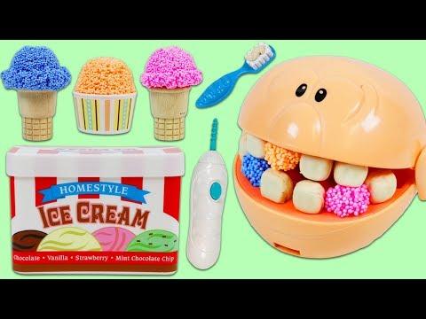 Feeding Mr. Play Doh Head Play Foam Ice Cream! thumbnail