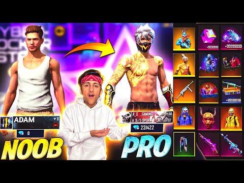 Noob Poor Adam To Rich Pro Chrono 💎 Unlocking Rare Bundles & Opening Diamonds - Garena FreeFire thumbnail