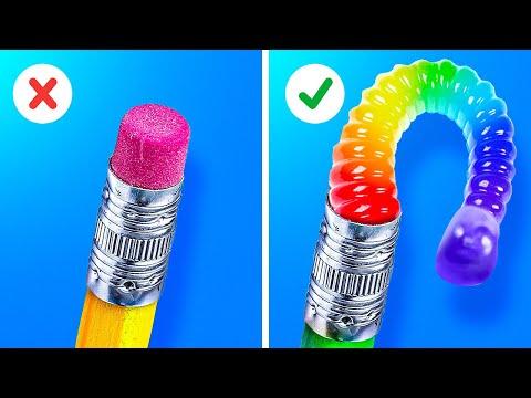 BEST WAYS TO SNEAK FOOD INTO CLASS || Awesome Food Hacks And Tricks by 123 Go! Series thumbnail