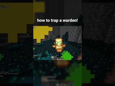 How to trap a WARDEN #minecraft #warden thumbnail