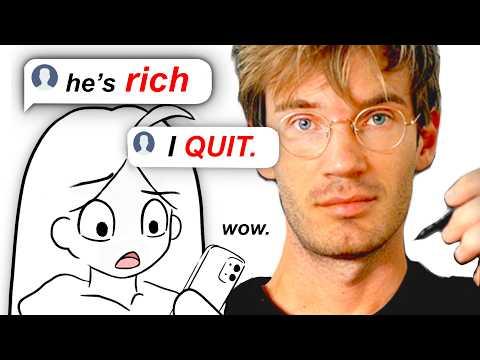the problem with pewdiepie's art journey thumbnail