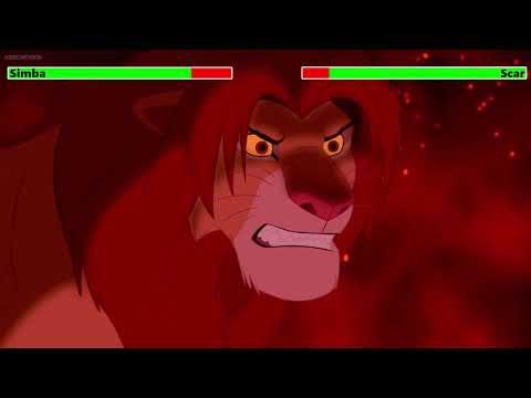 The Lion King (1994) Final Battle with healthbars 2/2 (Edited By @KobeW2001 ) thumbnail