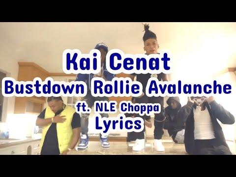 Kai Cenat - Bustdown Rollie Avalanche ft. NLE Choppa Lyric Video thumbnail