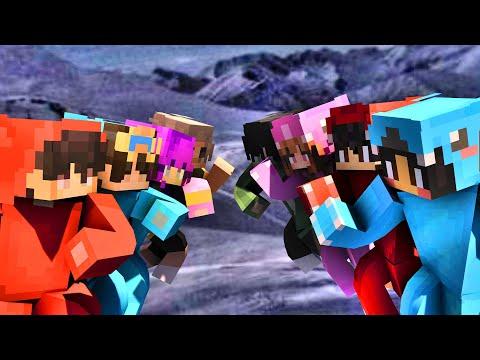 Cash and Nico and Zoey and Shady vs Omz and Roxy and Lily and Luke in Minecraft thumbnail