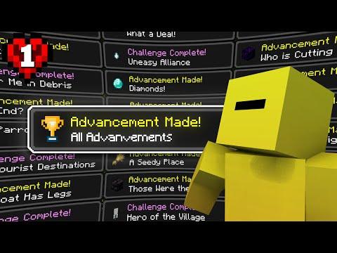 I Got EVERY Advancement in Minecraft Hardcore! thumbnail