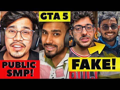 GamerFleet Minecraft Public SMP! Techno Gamerz New GTA 5 Video! CarryMinati, Khatarnak Ishan, RawKne thumbnail