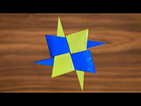 How To Make an Easy Paper Ninja Star (Shuriken) - Origami Easy thumbnail