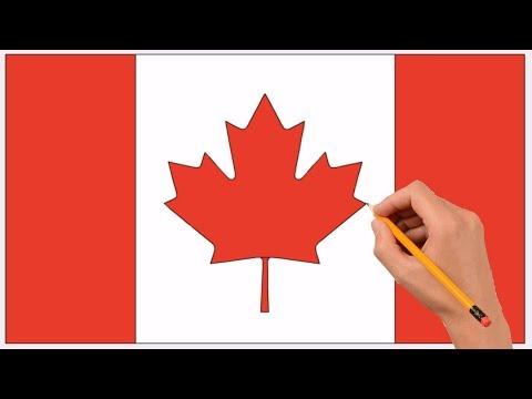 How to Draw a Canada Flag Step by Step Easy | Coloring Book Page and Drawing Learn Colors For Kids thumbnail