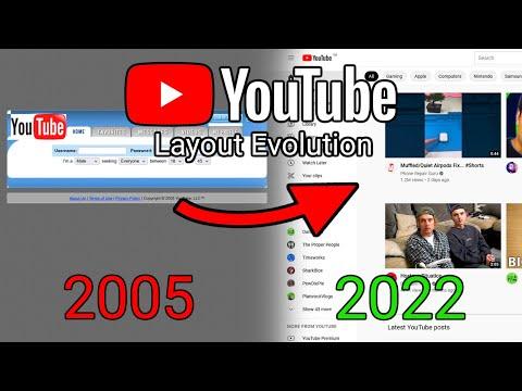 The Evolution Of The YouTube Layout (2005-2022) thumbnail