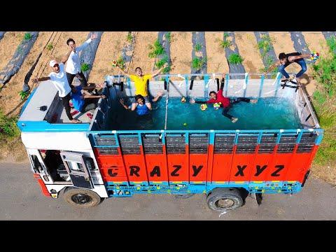 Anywhere Swimming Pool in Truck | इस स्विमिंग पूल को जहां चाहो ले जाओ | It's Crazy thumbnail