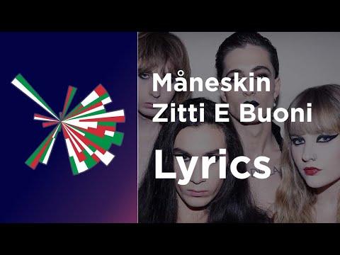 Måneskin - Zitti E Buoni (Lyrics with English translation) Italy Eurovision 2021 thumbnail