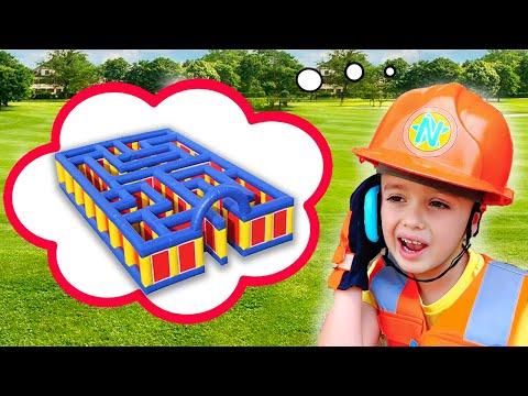 Niki in Giant Inflatable Maze Challenge thumbnail
