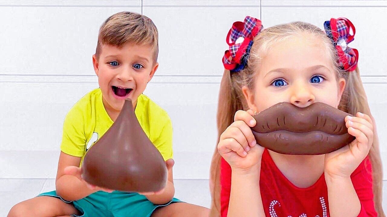 Diana y Roma - dulces y caramelos, Desafรญo para niรฑos