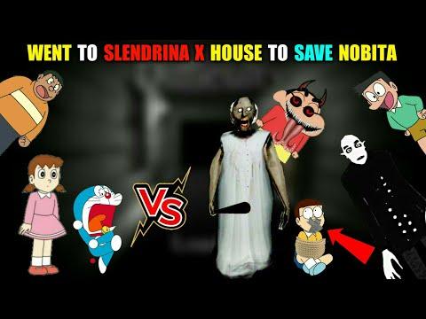 Went To Slendrina X House To Save Nobita From Granny