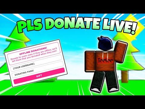 PLS DONATE LIVE STREAM, DONATING/RAISING ROBUX WITH VIEWERS road to 9k subs, Real-Time  Video View Count