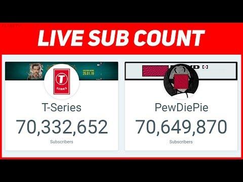 PEWDIEPIE VS T-SERIES LIVE SUB COUNT: WHO WILL PREVAIL? thumbnail