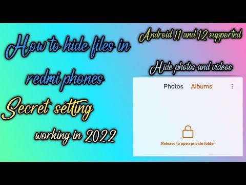 How to hide photos in redmi phones secret setting | redmi phone latest hiding feature 2022 | redmi thumbnail
