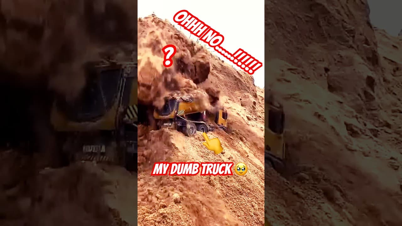 #Miniature Accident #dumptrucks #fallingdown